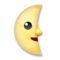 Last Quarter Moon With Face emoji on LG
